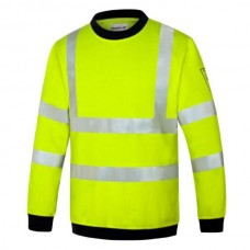 Yellow Flame Retardant ARC Hi Vis Sweatshirt